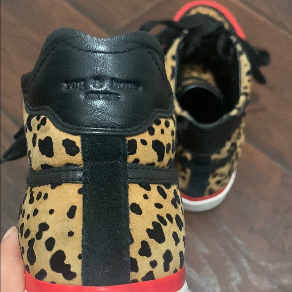 rag&bone Leopard Print High-Top Sneakers - Picture 4 of 8